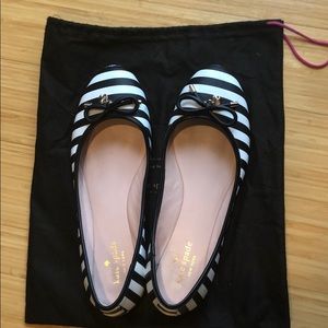 Kate Spade Willa Striped Ballet Flats